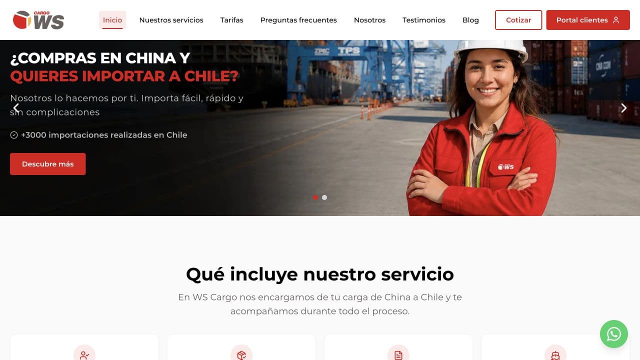 Portada pública de Cargo WS